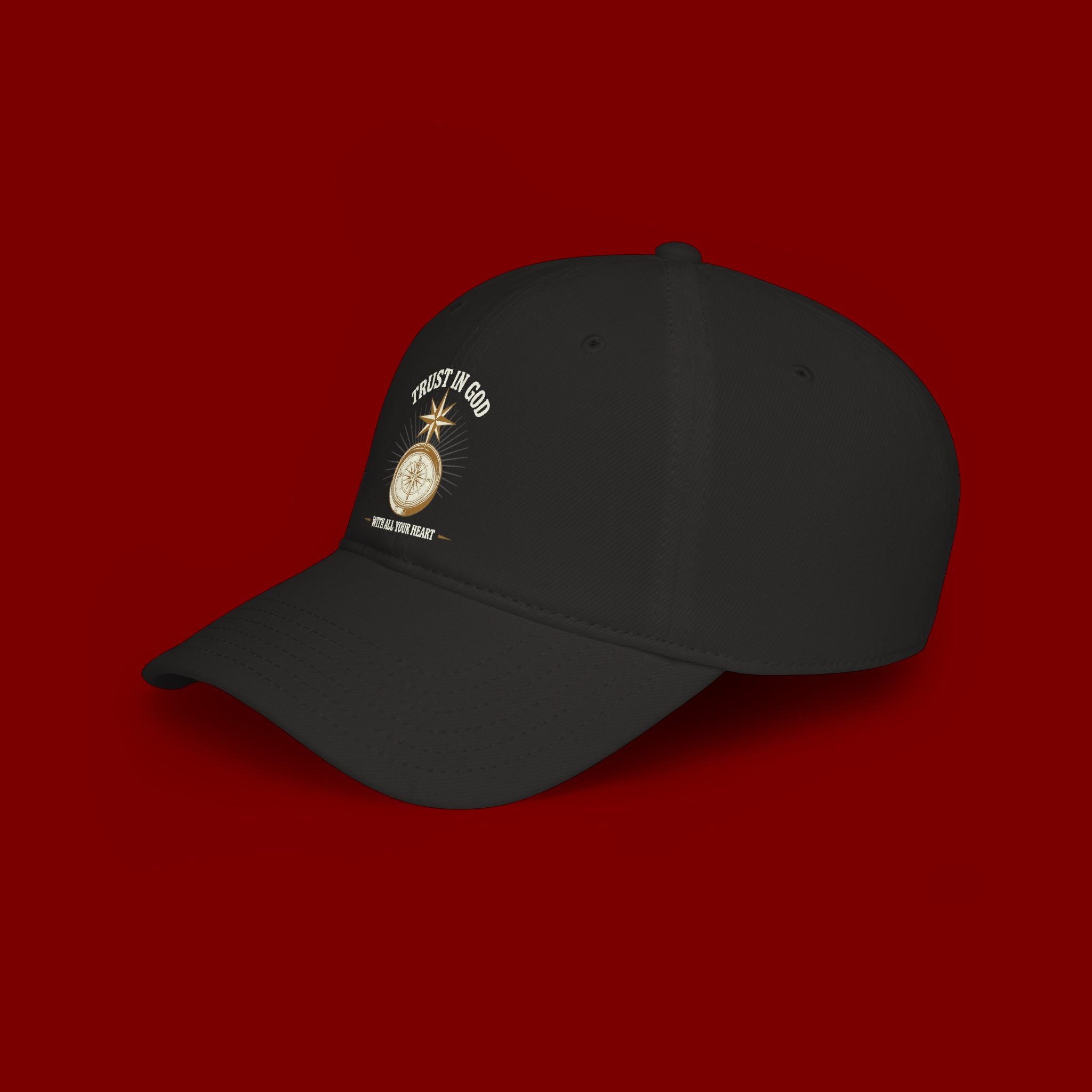 Trust In God Baseball Cap — "Trust in God With All Your Heart" Embroidered Low Profile Hat