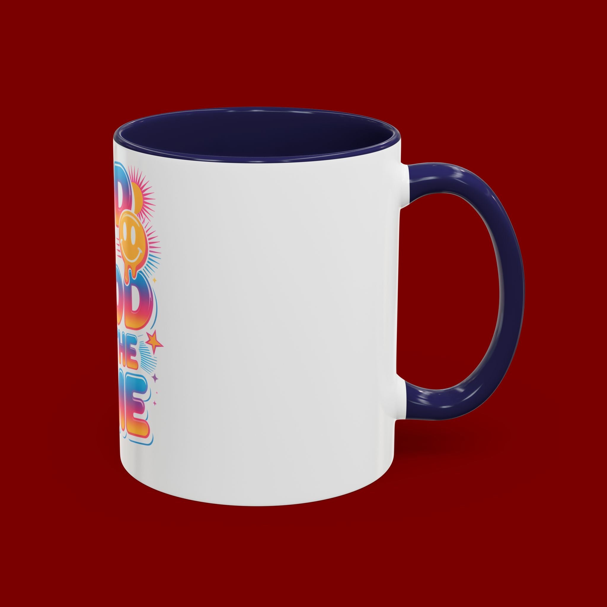 God Is Good All The Time Accent Coffee Mug — Inspirational Christian Coffee Cup (11/15oz)