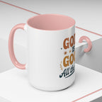 Praise the Lord Coffee Mug – Retro Christian Faith Accent Mug (11/15oz)