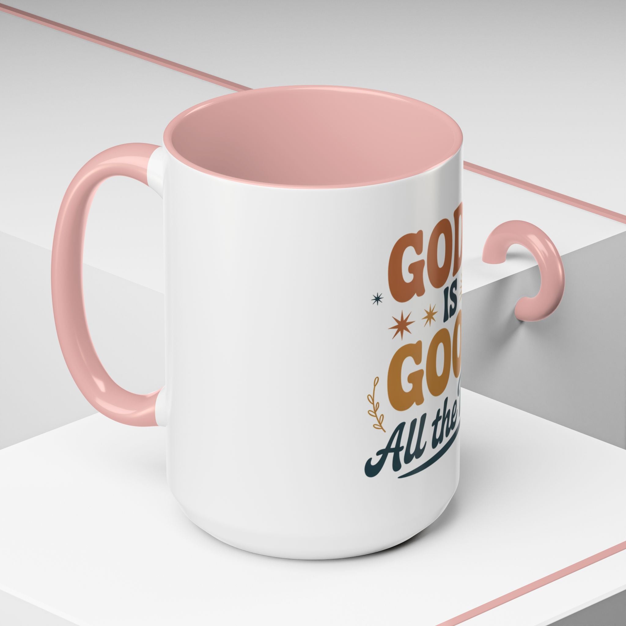 Praise the Lord Coffee Mug – Retro Christian Faith Accent Mug (11/15oz)
