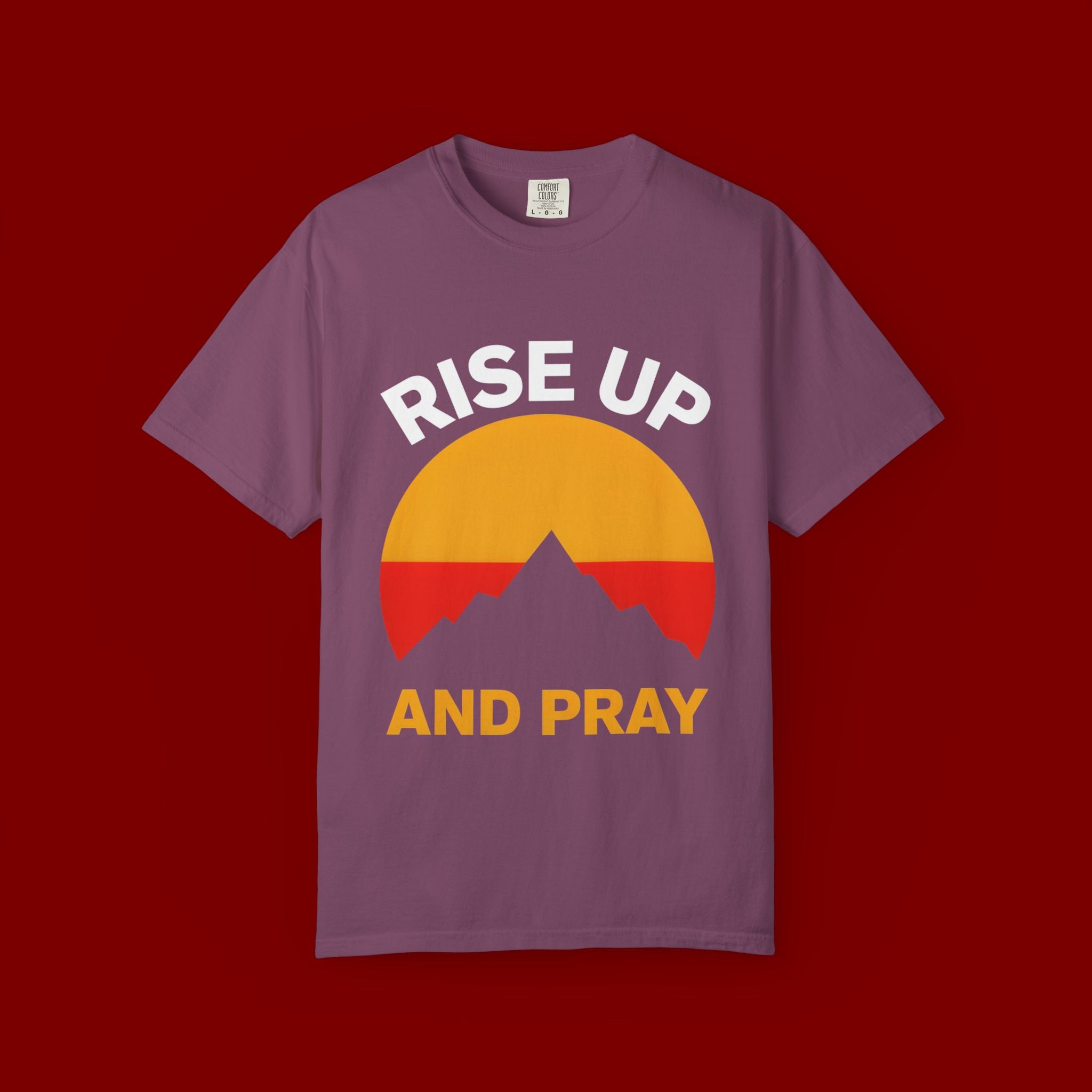 And Pray Mountain Sunset T-Shirt
