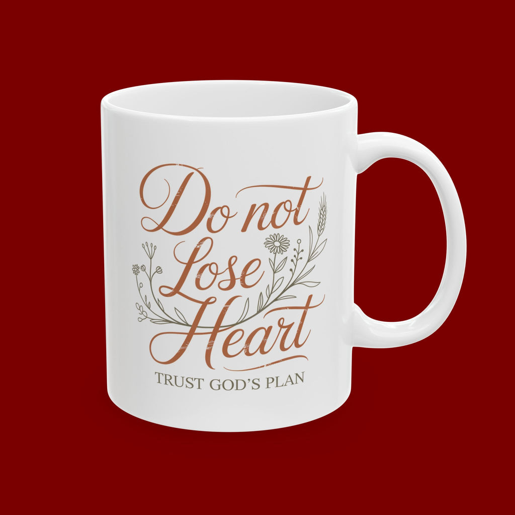 Daughter of the Light Ceramic Mug — Inspirational Floral Quote Coffee Cup (11oz, 15oz)
