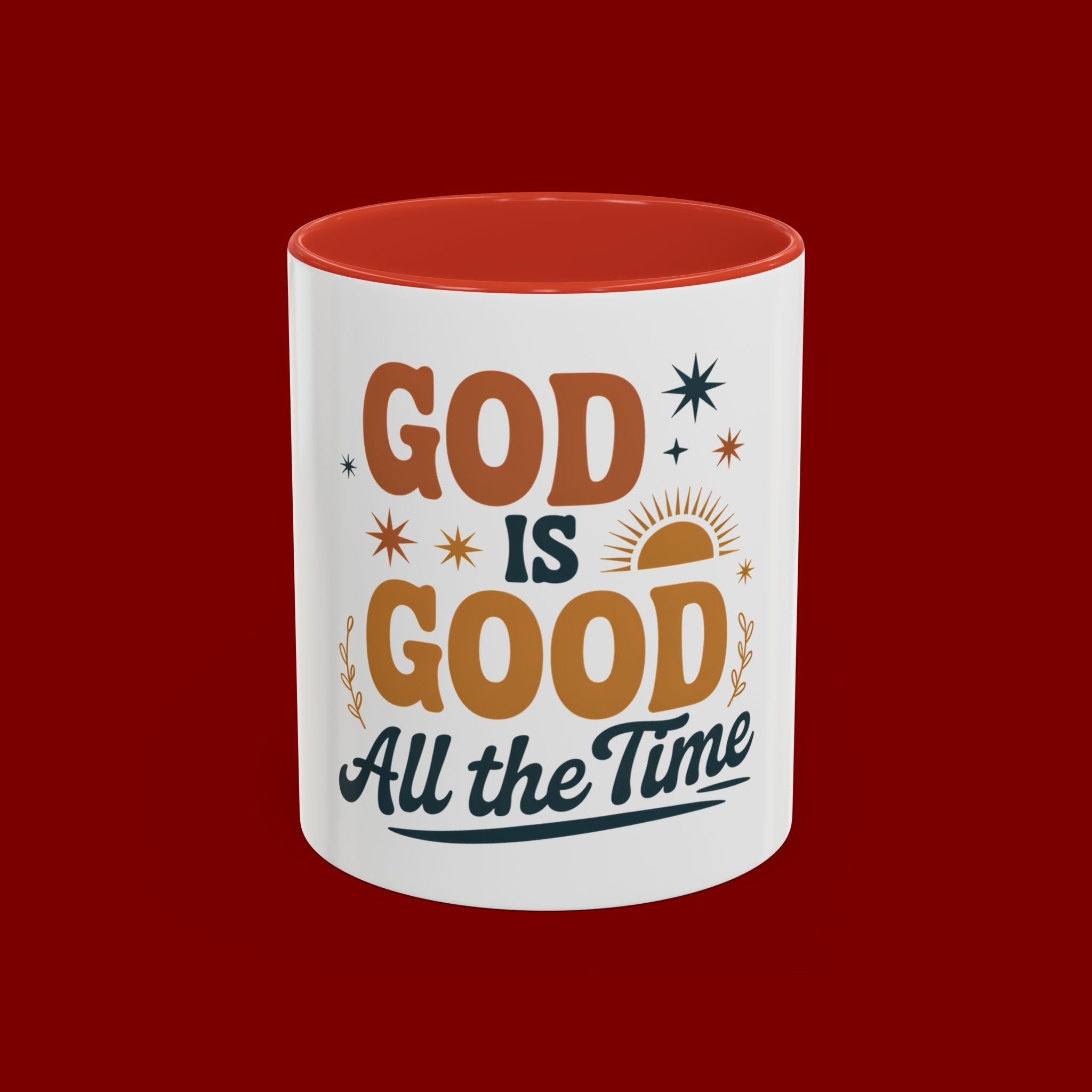 Praise the Lord Coffee Mug – Retro Christian Faith Accent Mug (11/15oz)
