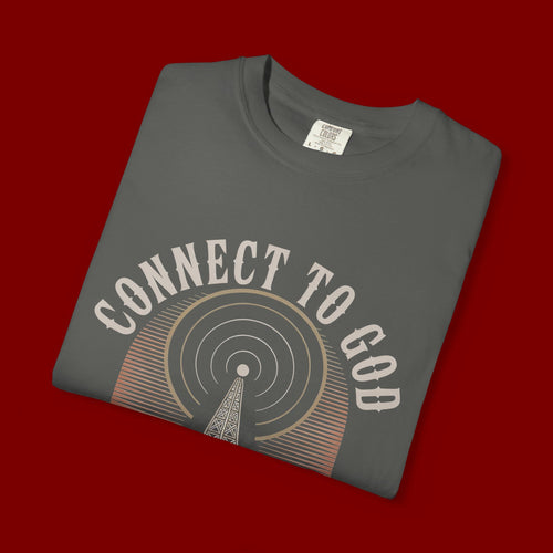 Connect to God T-Shirt — "The Password Is Prayer" Christian Faith Graphic Tee