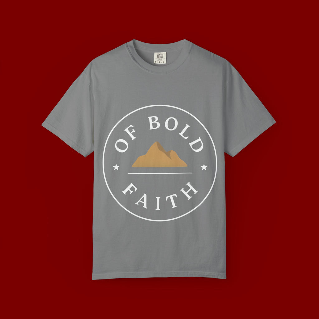 Of Bold Faith T-Shirt — Christian Mountain Faith Tee
