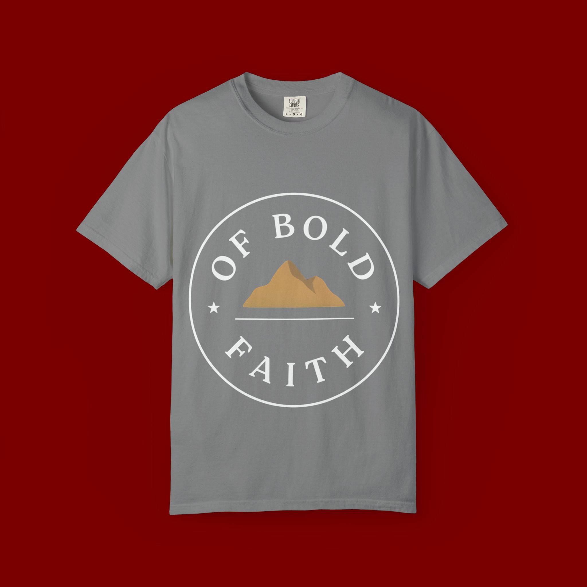Of Bold Faith T-Shirt — Christian Mountain Faith Tee