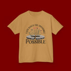 Kids Tee — “Faith Makes the Impossible Possible” Floral Inspirational Shirt