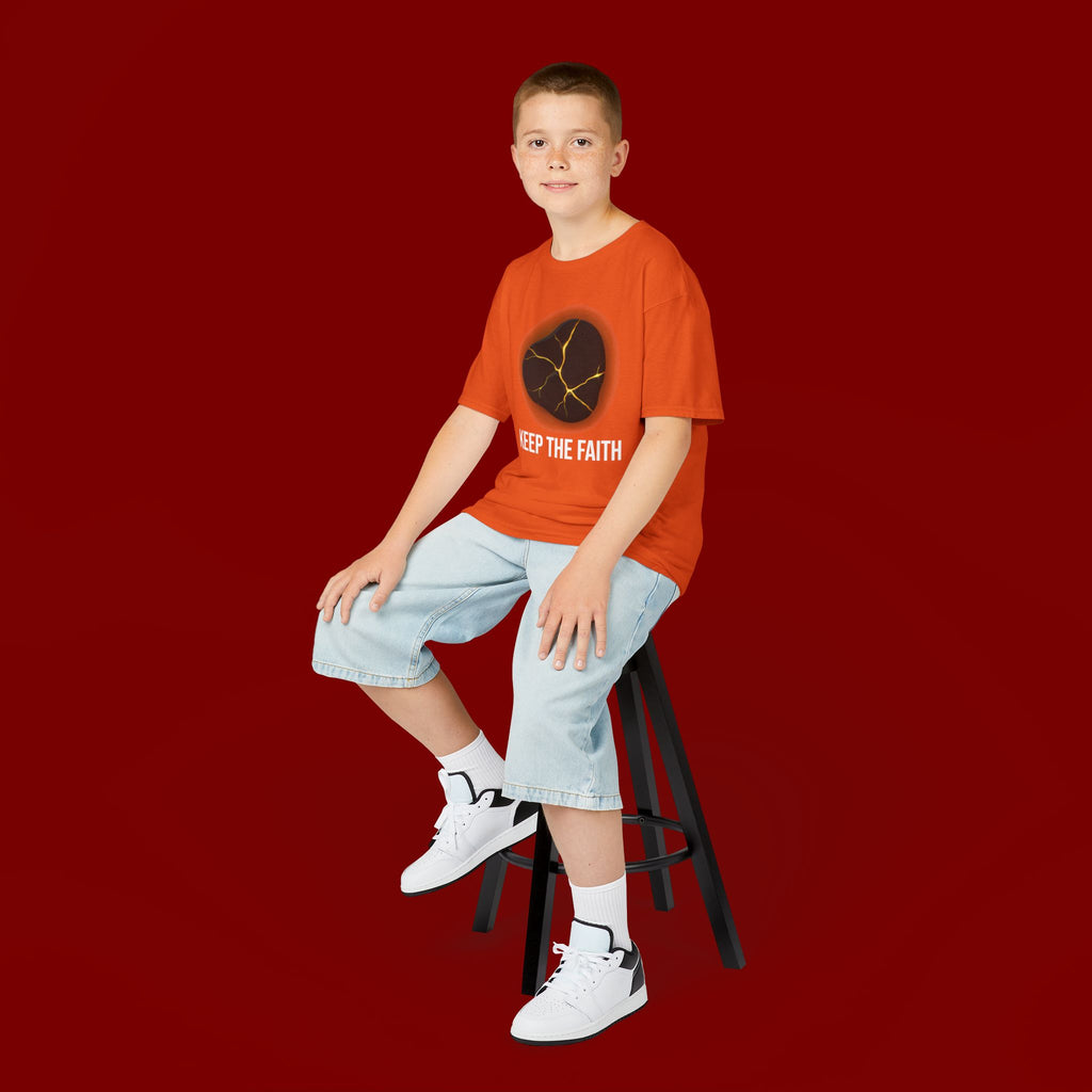 Keep The Faith Kids Tee — Kintsugi Stone Inspirational Children's T-Shirt