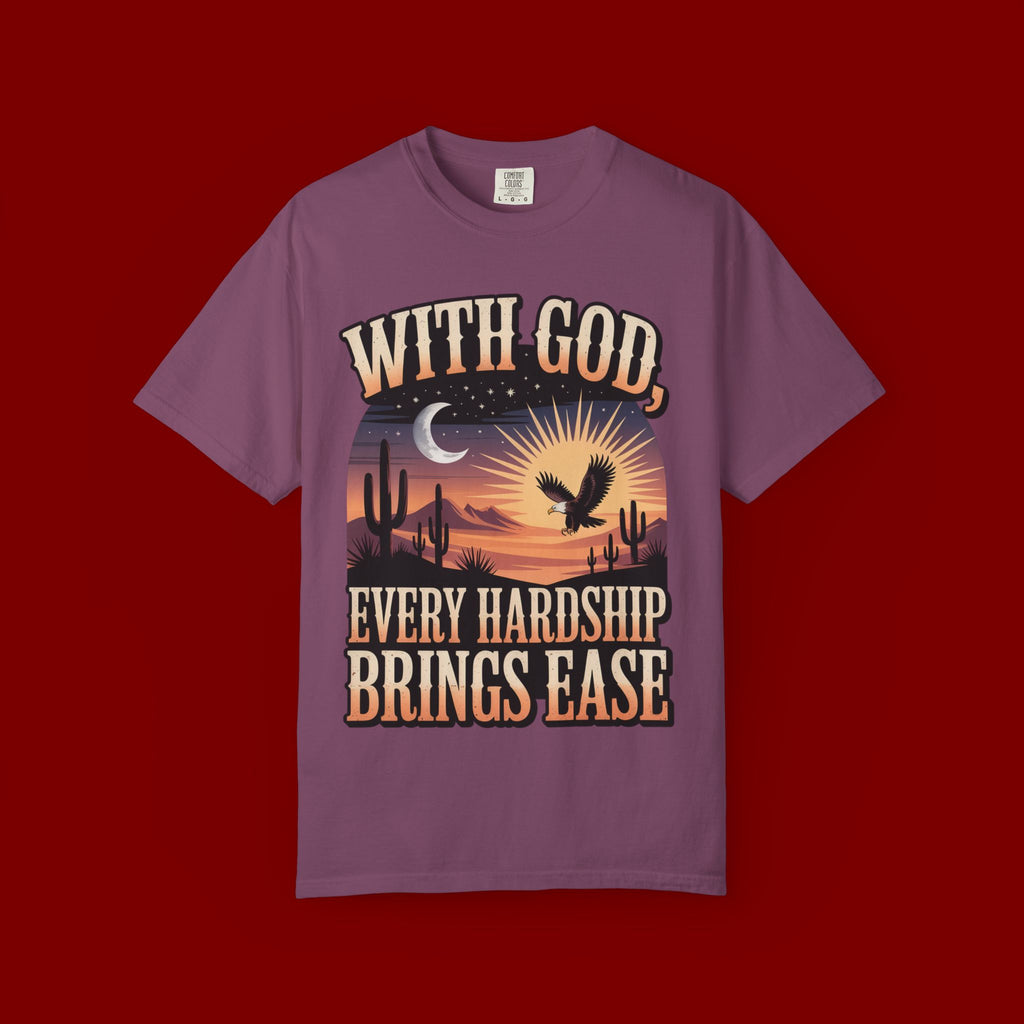 With God Every Hardship Brings Ease T-Shirt