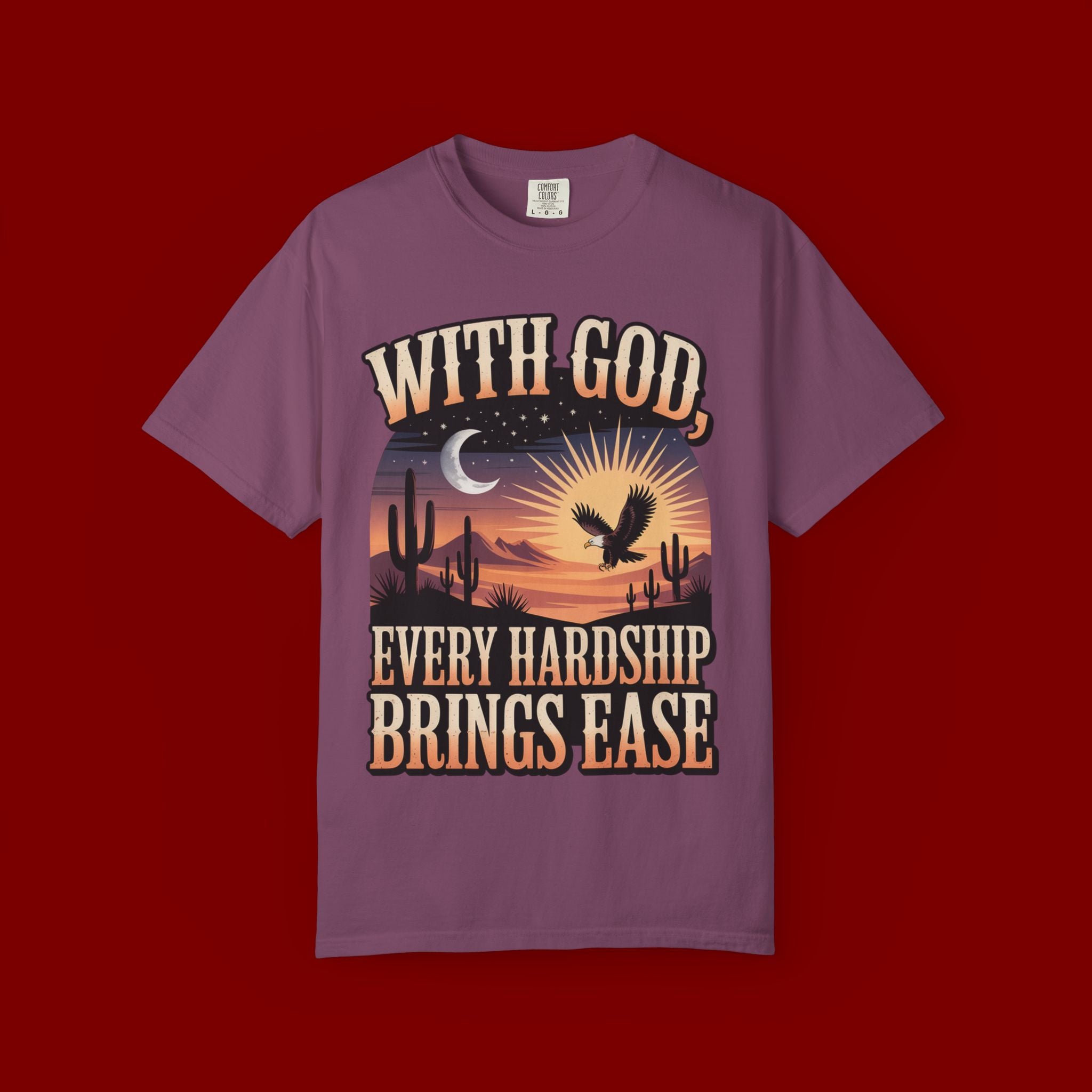 With God Every Hardship Brings Ease T-Shirt
