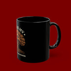 God Is My Strength and Power Black Mug — Faith Tree Coffee Cup (11oz/15oz)
