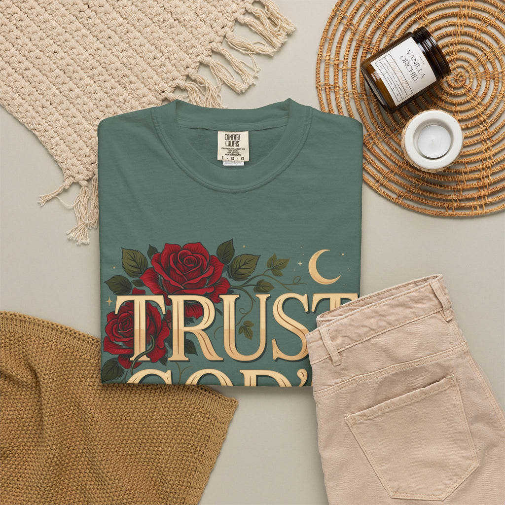 Trust God’s Plan T-Shirt — Floral Faith Graphic Tee