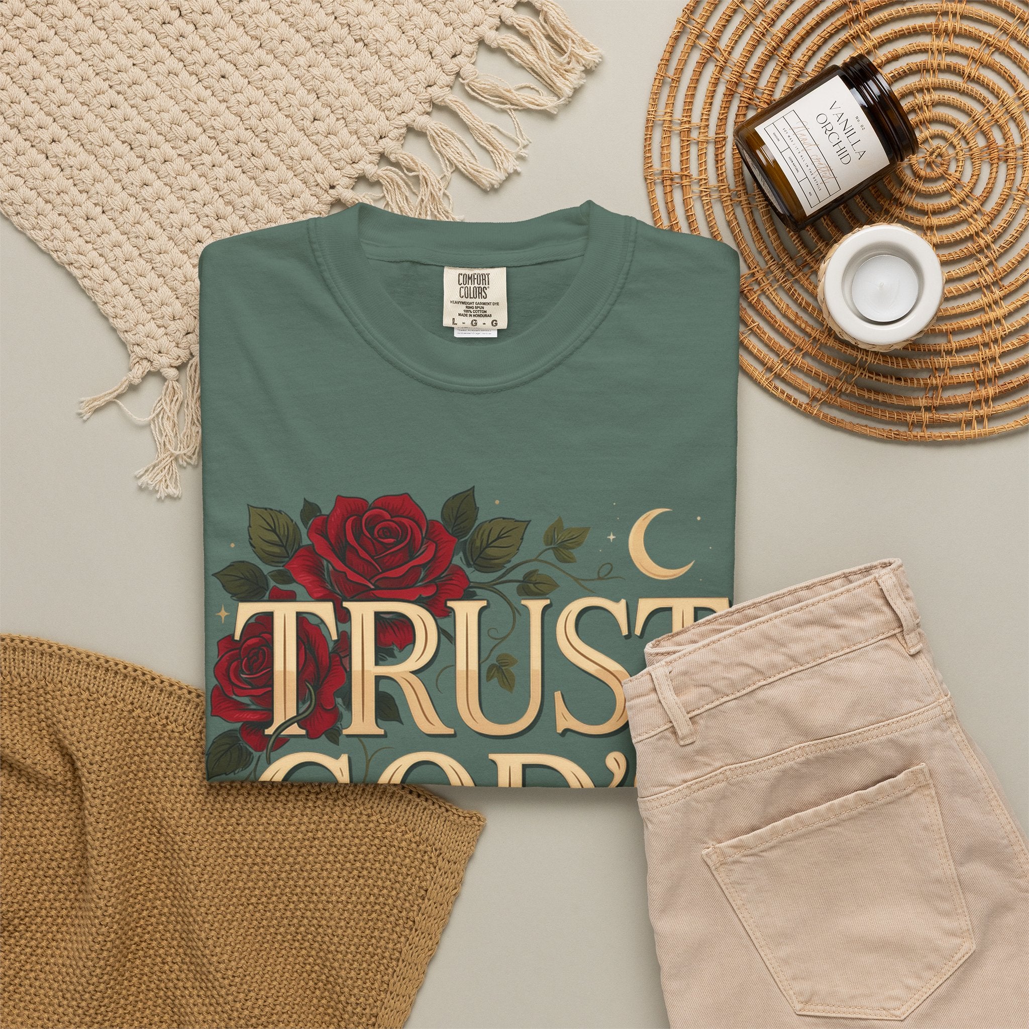 Trust God’s Plan T-Shirt — Floral Faith Graphic Tee