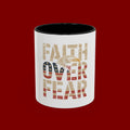 Faith Over Fear Mug — Patriotic Eagle Coffee Cup (11/15oz)