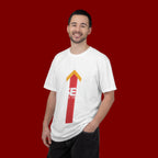 Arrow Up Graphic T-Shirt — Bold Upward Arrow Design