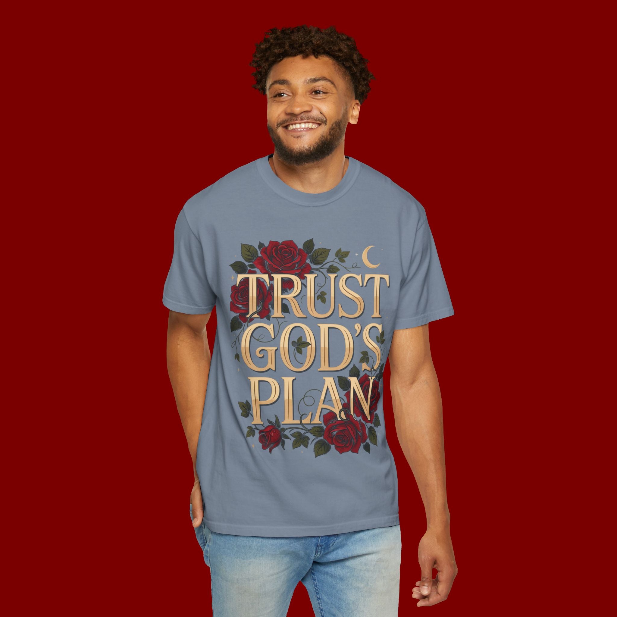 Trust God’s Plan T-Shirt — Floral Faith Graphic Tee