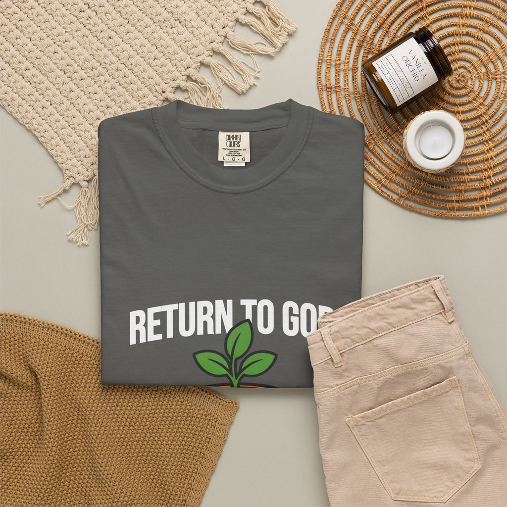 T-Shirt — "Return to God" Seedling Graphic Tee