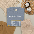 I Pray Maze T-Shirt — "My Secret Is Simple" Christian Faith Tee