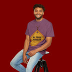 Funny Road Sign T-Shirt — "All Trash No Trailer" Graphic Tee