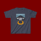 Kids Tee - "Return to God" Roadway Graphic Religious Youth Shirt