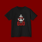 Kids Anchor T‑Shirt – "I'm Nothing Without God" Christian Tee for Boys & Girls