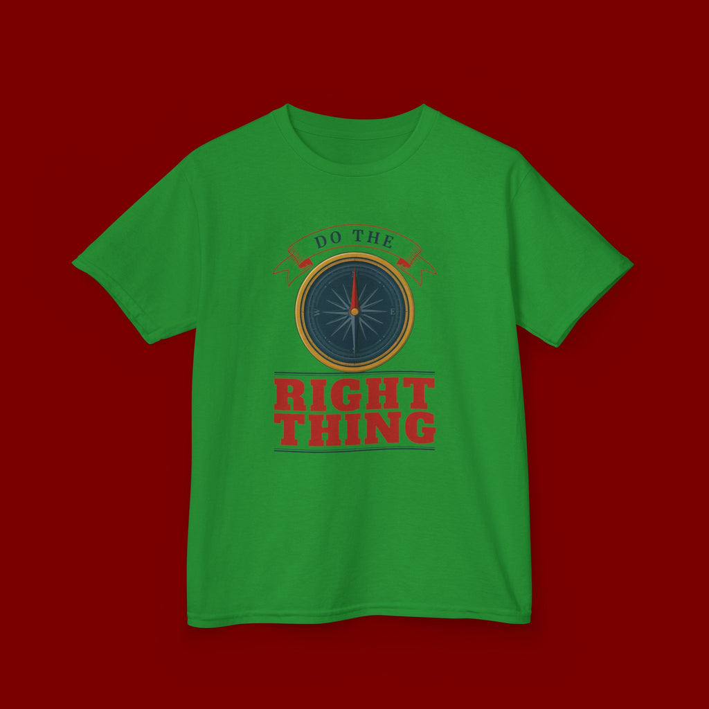 Do The Right Thing Kids T‑Shirt — Compass Graphic Moral Encouragement Tee