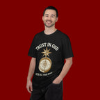 Trust in God Compass T-Shirt — "Trust In God With All Your Heart" Christian Faith Tee