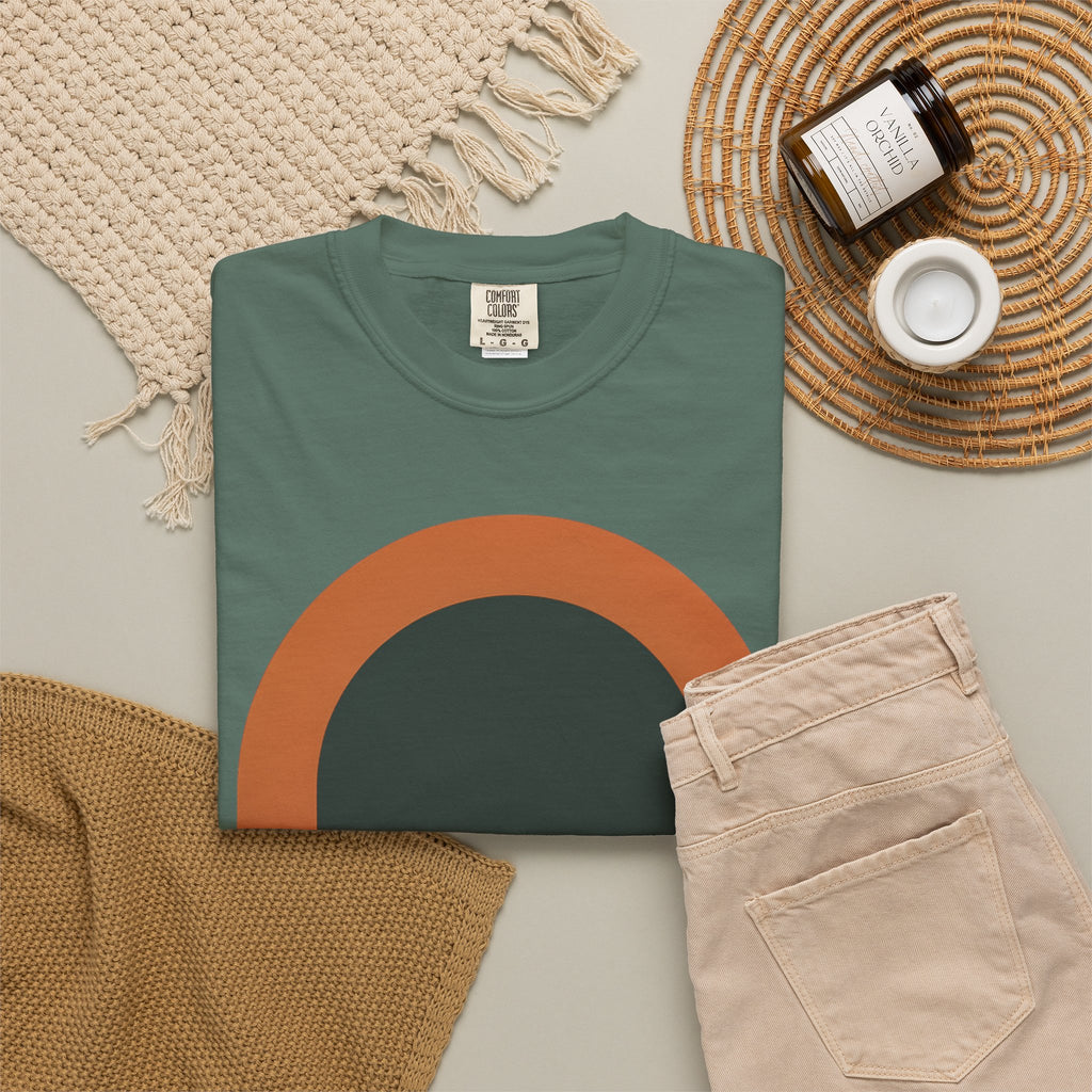Still Faithful Sunset T-Shirt — Minimal Christian Graphic Tee