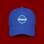 Trust The Unseen Target Logo Baseball Cap — Low Profile Red Hat