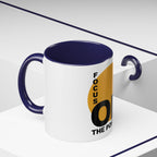 Accent Coffee Mug — "Focus On The Positive" Motivational Mug
