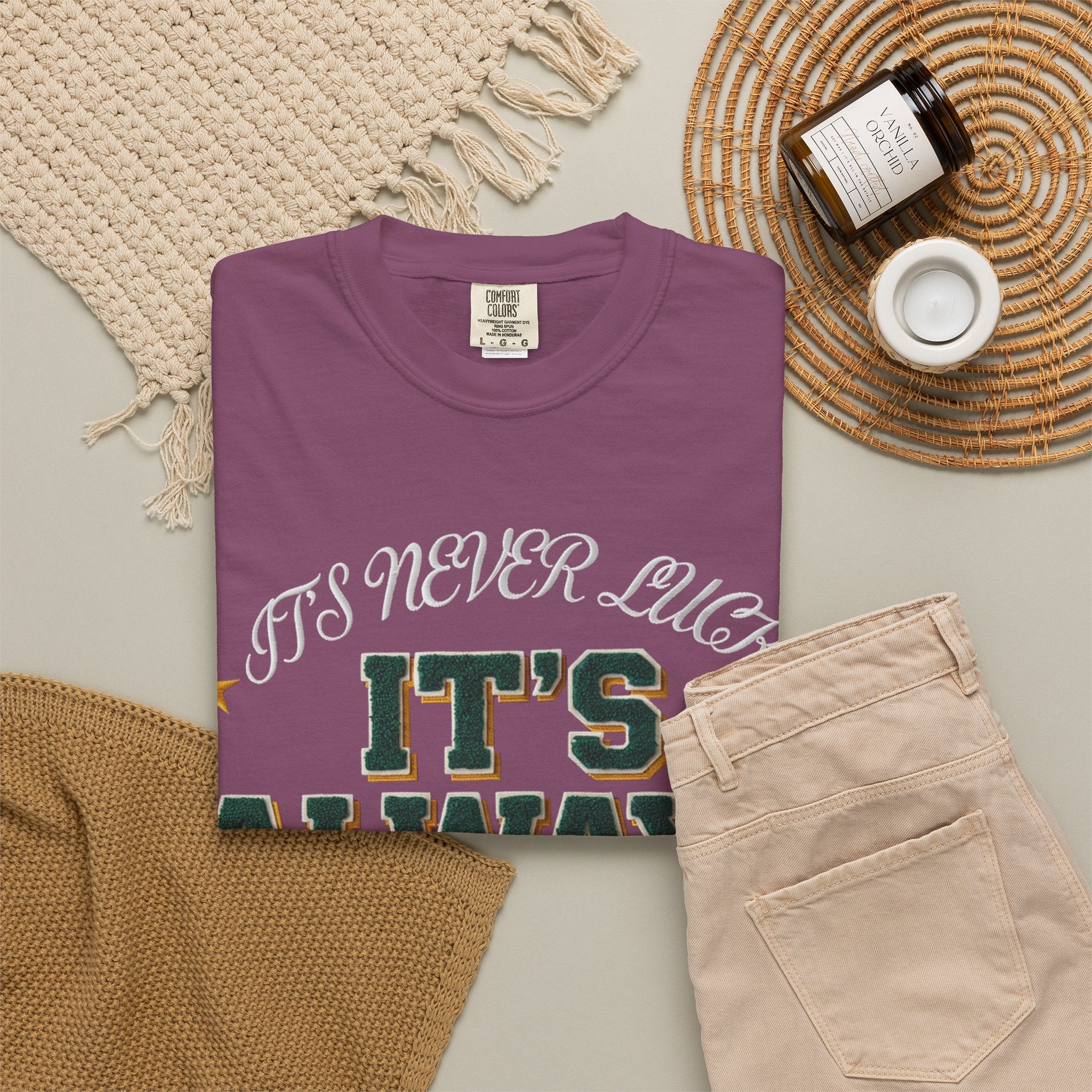 It’s Always God Graphic T-Shirt — Faith-Based Vintage Lettering Tee