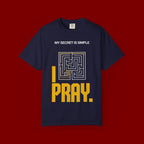 I Pray Maze T-Shirt — "My Secret Is Simple" Christian Faith Tee