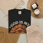 God Is My Strength Tree T-Shirt — Faith-Based Inspirational Tee
