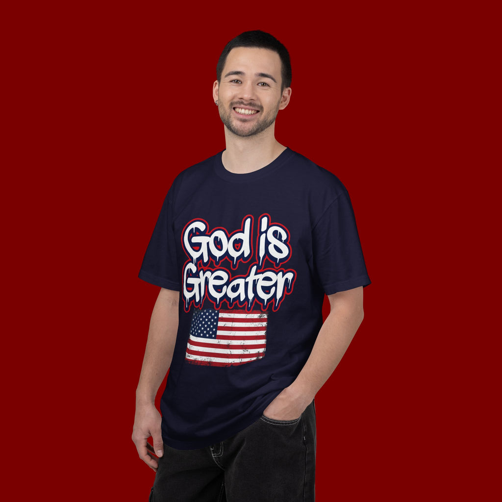 God Is Greater American Flag T-Shirt