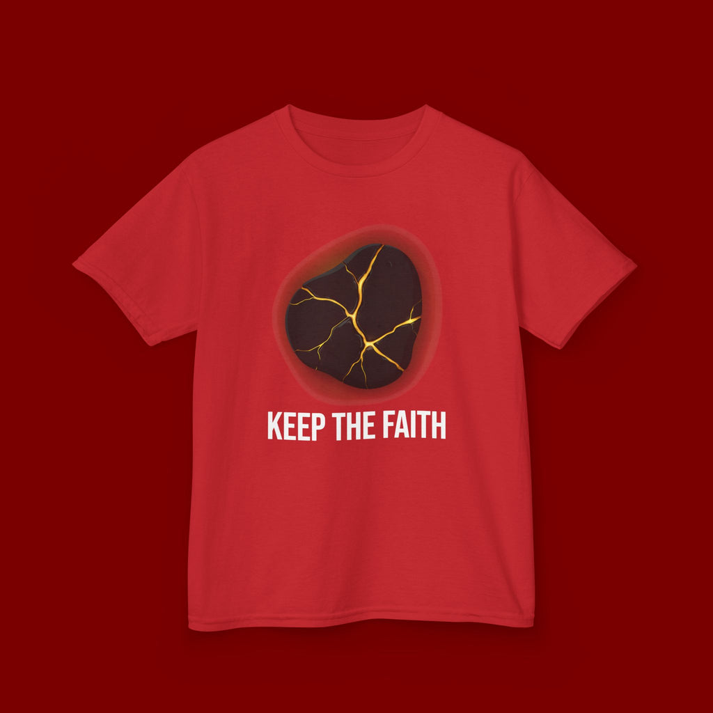 Keep The Faith Kids Tee — Kintsugi Stone Inspirational Children's T-Shirt