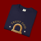 Trust God Padlock T-Shirt — "No Matter What" Christian Faith Tee