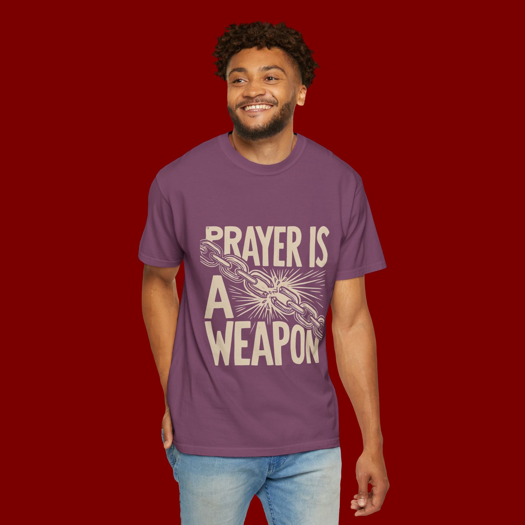 Prayer Is a Weapon T-Shirt — Faith Statement Graphic Tee