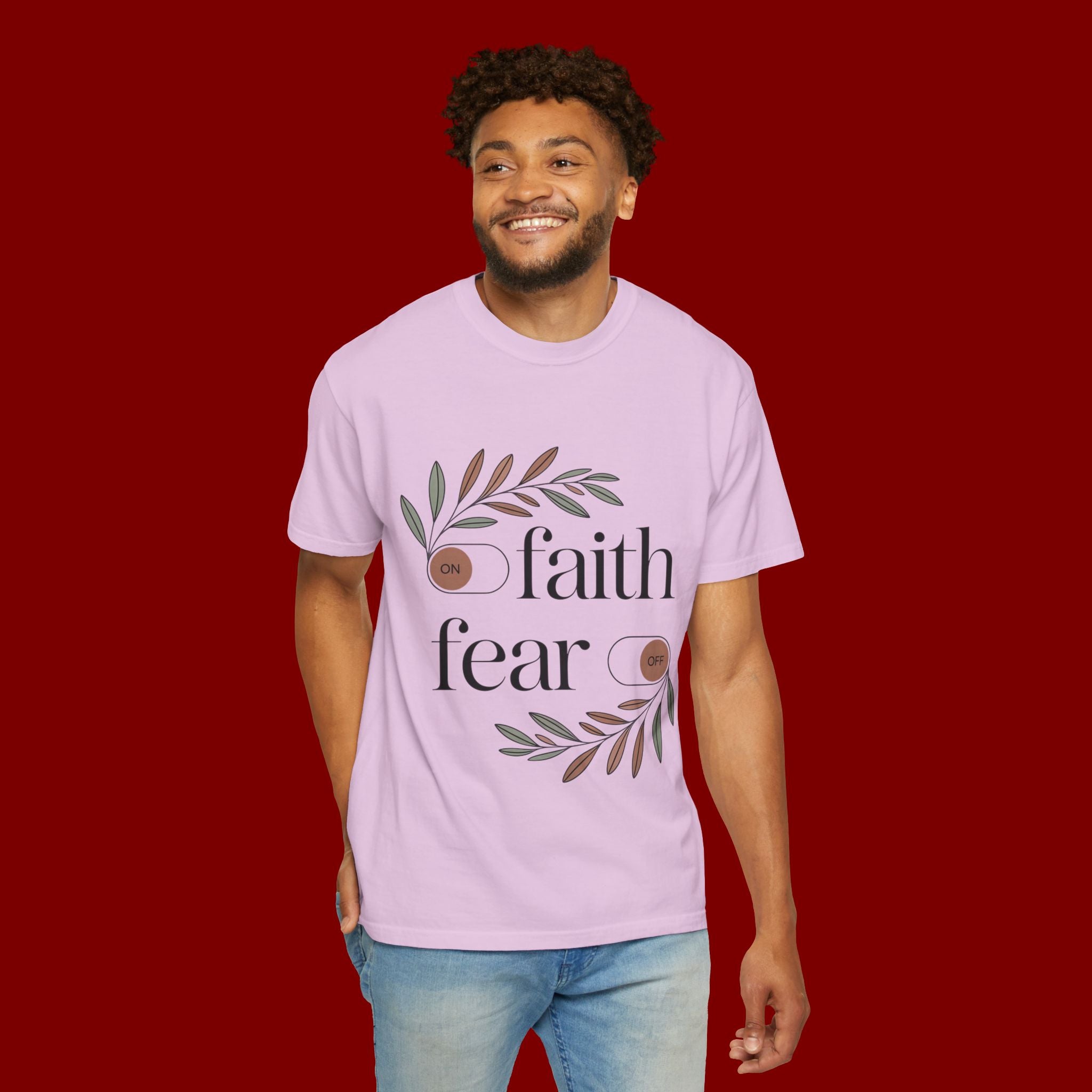 Faith Over Fear T‑Shirt — Inspirational Christian Tee with 'faith' and 'fear' Design