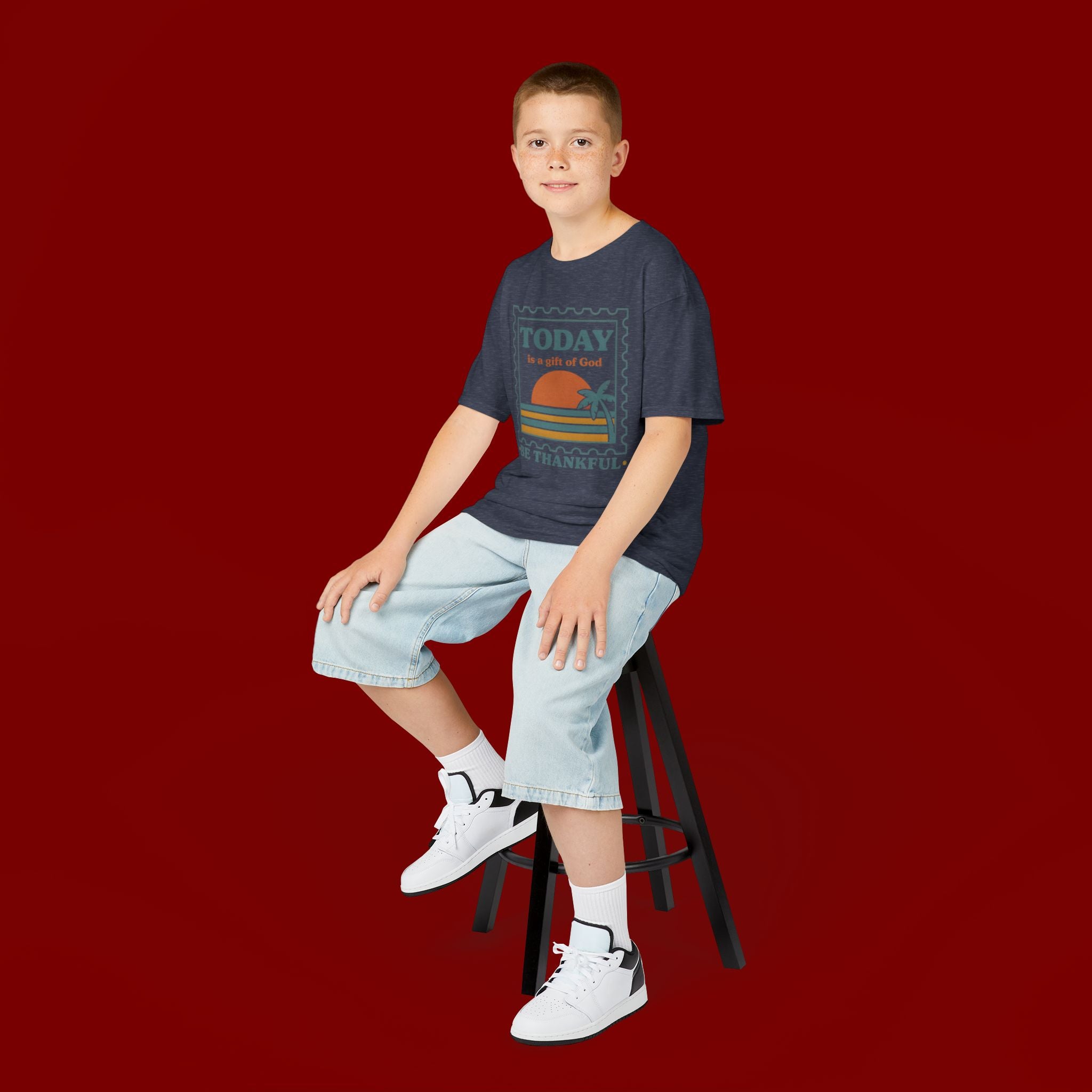 Kids 'Today Is a Gift of God - Be Thankful' Graphic Tee
