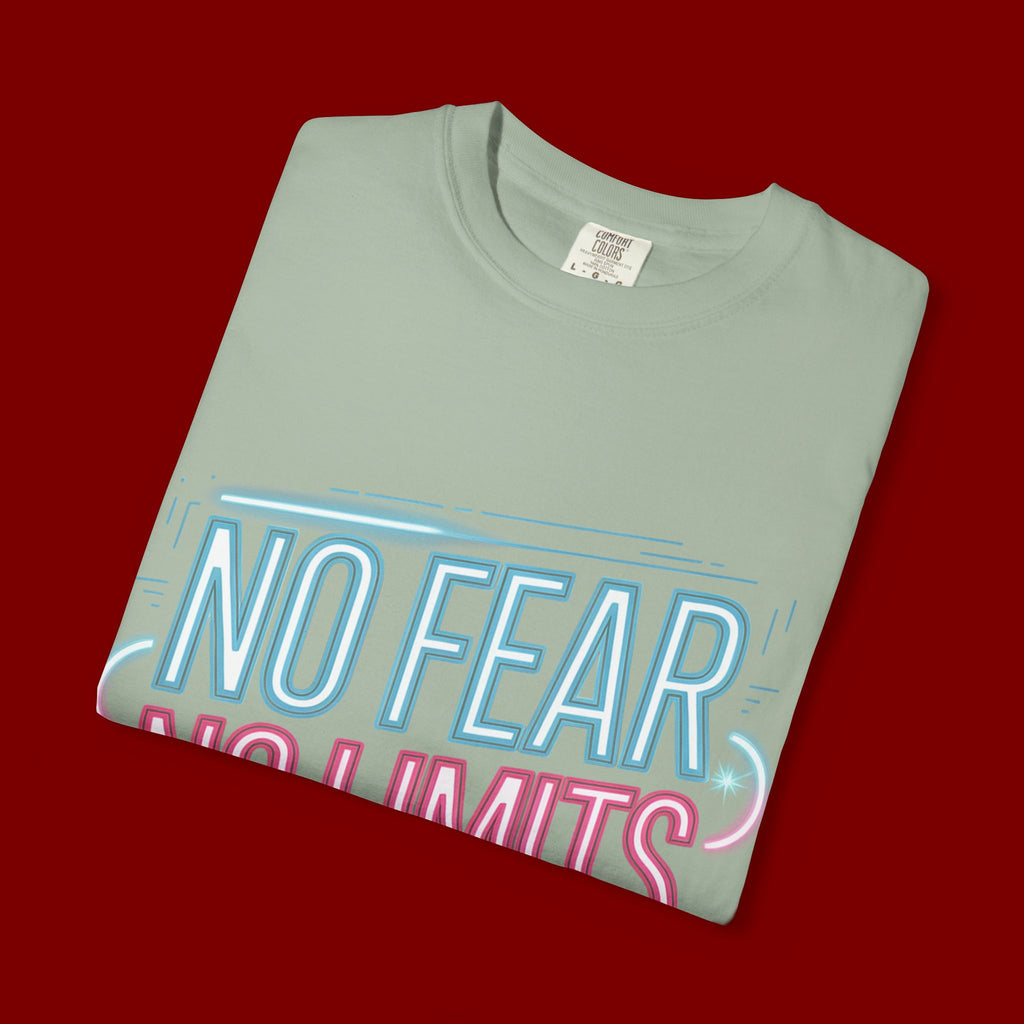No Fear No Limits No Excuses Neon Graphic T-Shirt