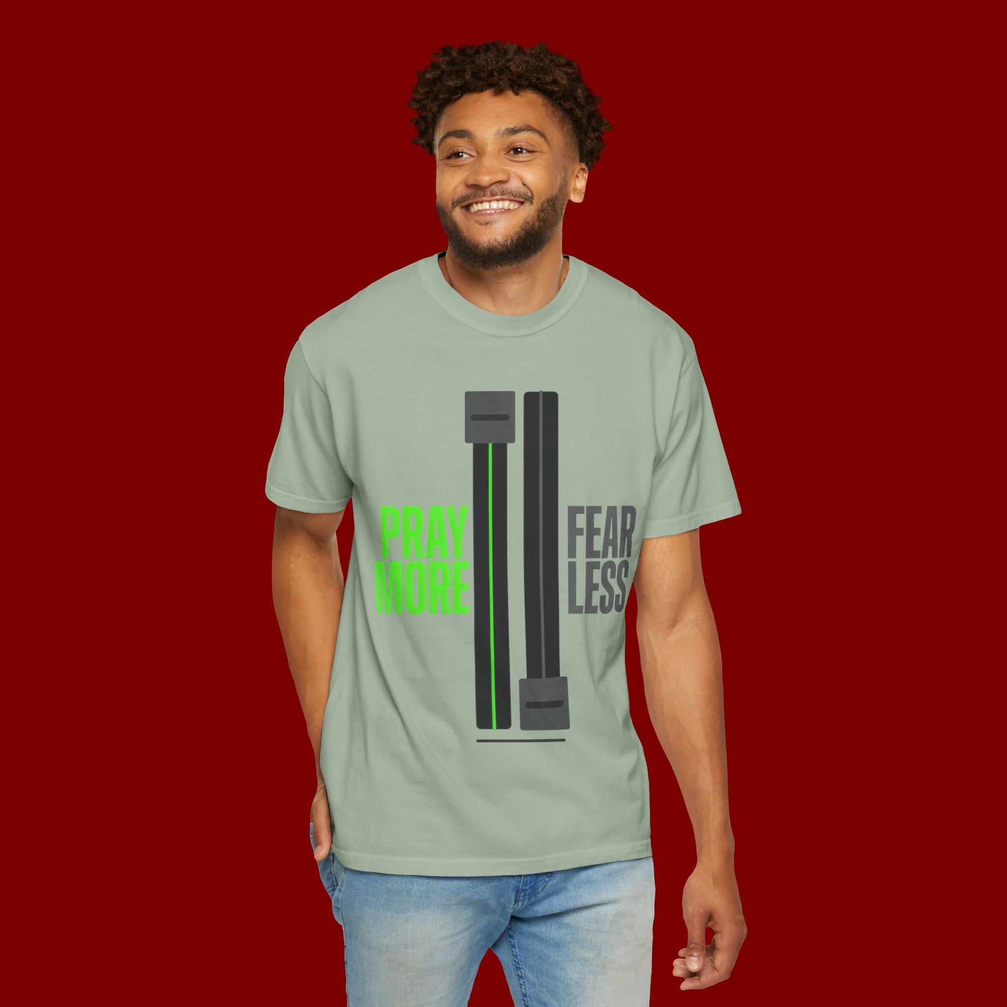 Pray More Fear Less T-Shirt — Inspirational Faith Graphic Tee