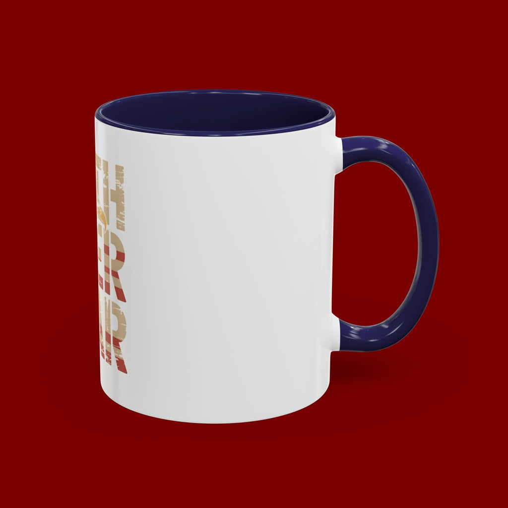 Faith Over Fear Mug — Patriotic Eagle Coffee Cup (11/15oz)
