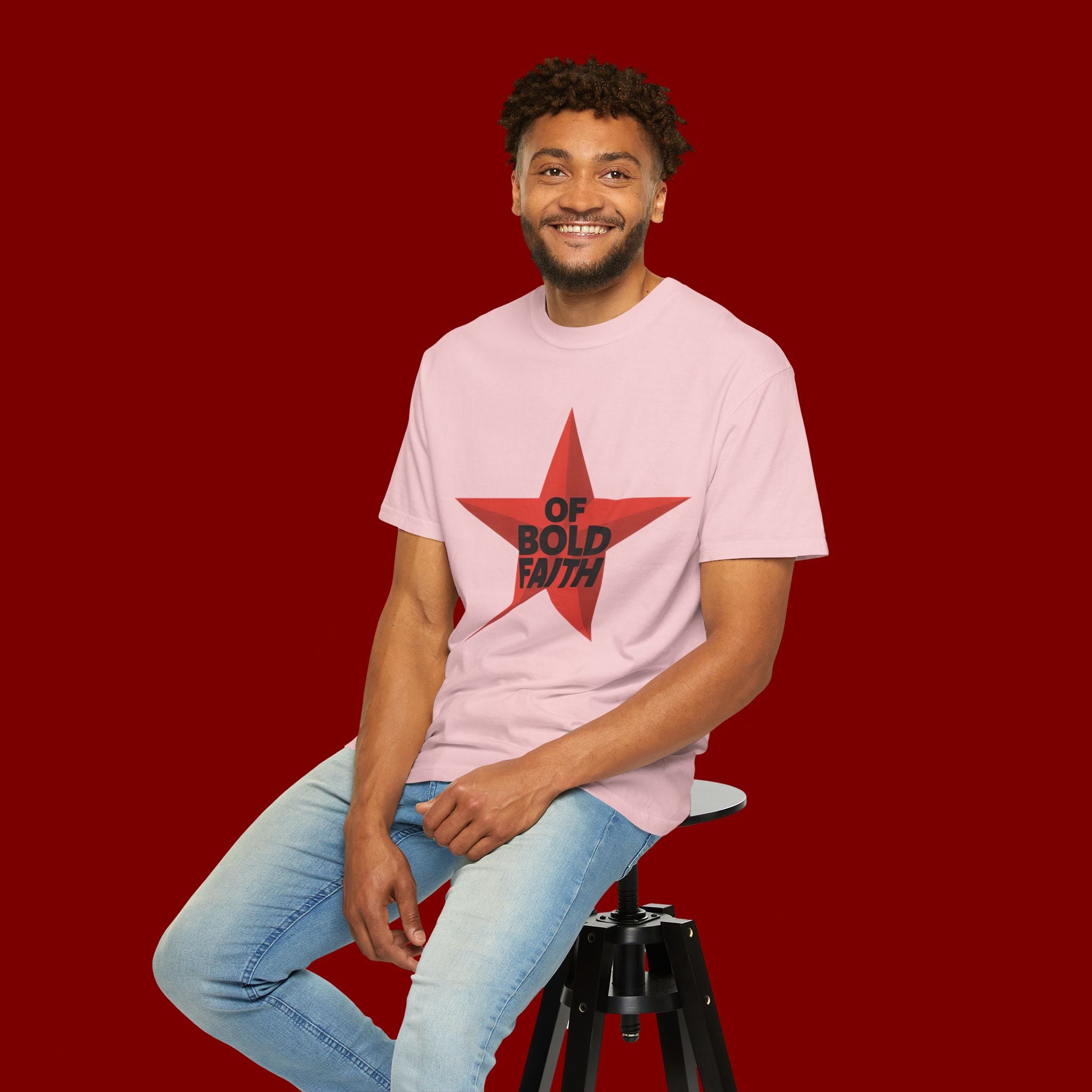 Bold Faith Star T-Shirt — "Of Bold Faith" Graphic Tee