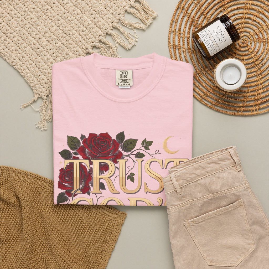 Trust God's Plan Floral T-Shirt — Inspirational Christian Tee