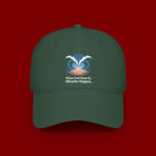 Inspirational 'When God Steps In Miracles Happen' Low Profile Baseball Cap