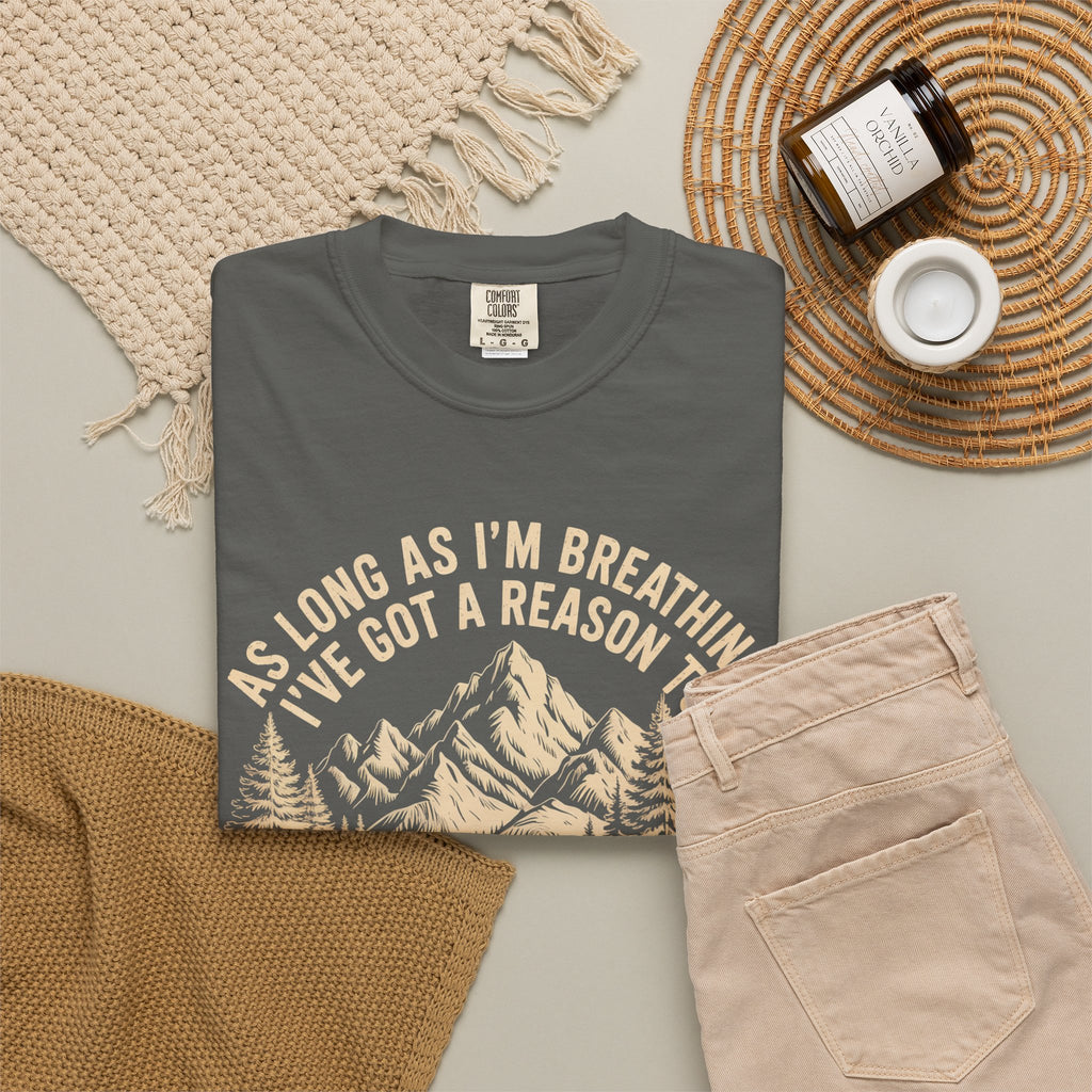 Praise the Lord Mountain T-Shirt — Christian Faith Outdoor Tee