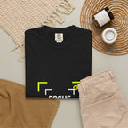 Minimalist 'Smile Frame' T-Shirt — Neon Accent Graphic Tee