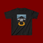 Kids Tee - "Return to God" Roadway Graphic Religious Youth Shirt