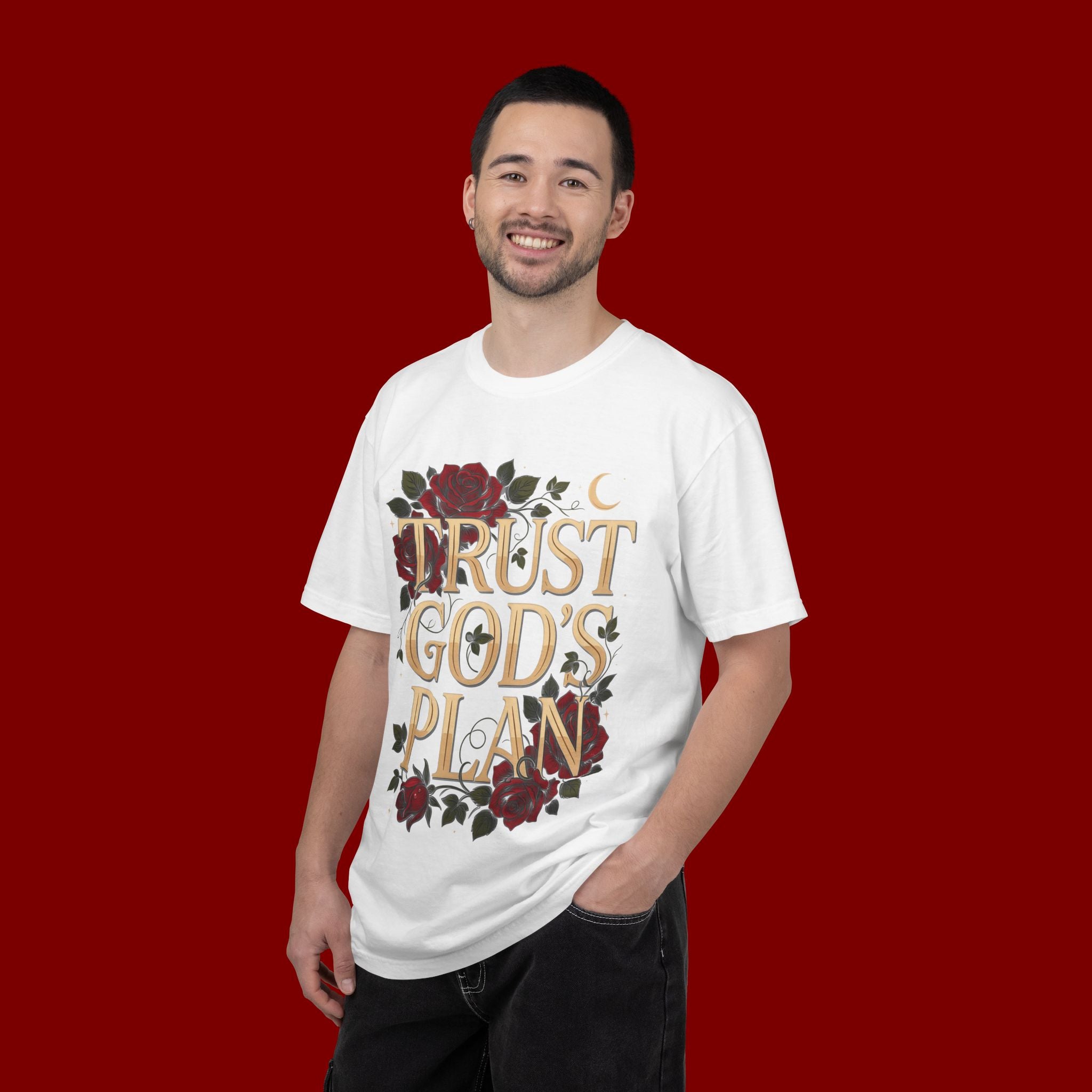 Trust God's Plan Floral T-Shirt — Inspirational Christian Tee