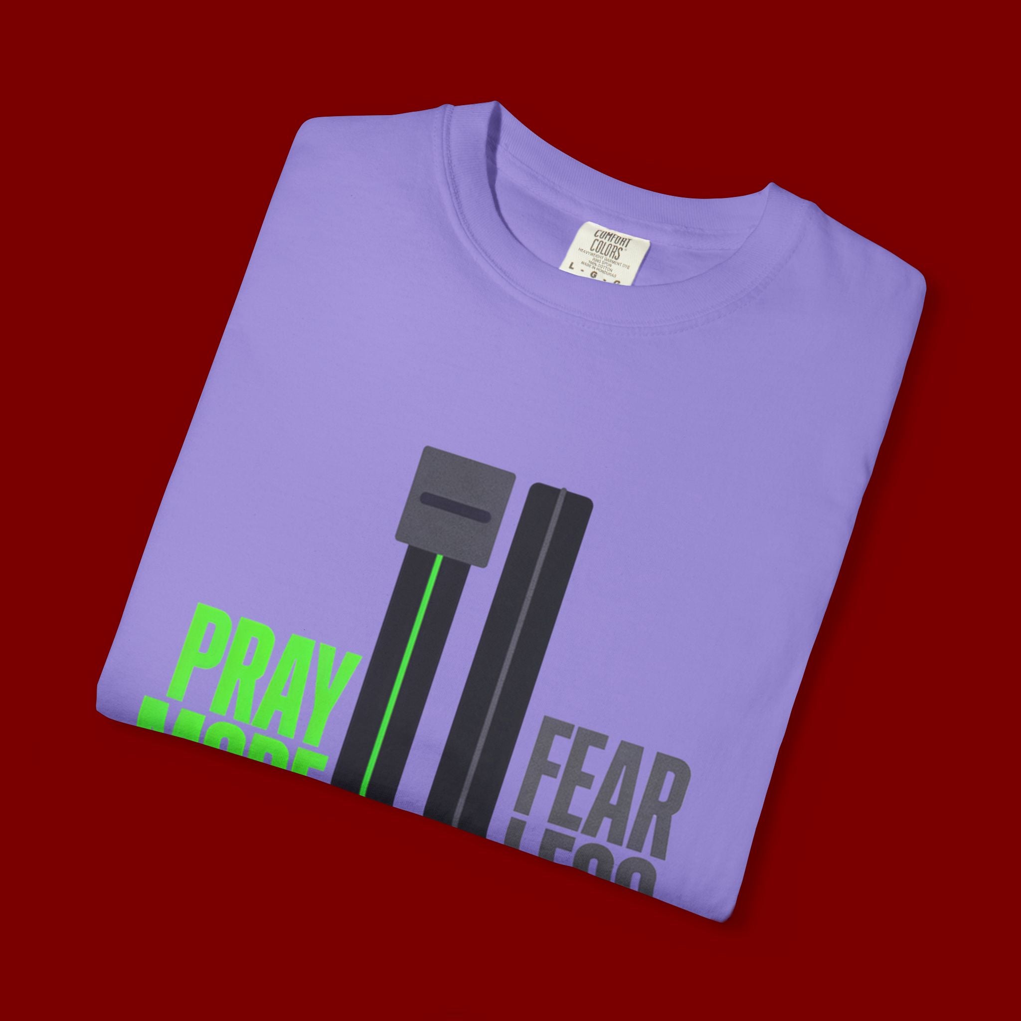 Pray More Fear Less T-Shirt — Inspirational Faith Graphic Tee
